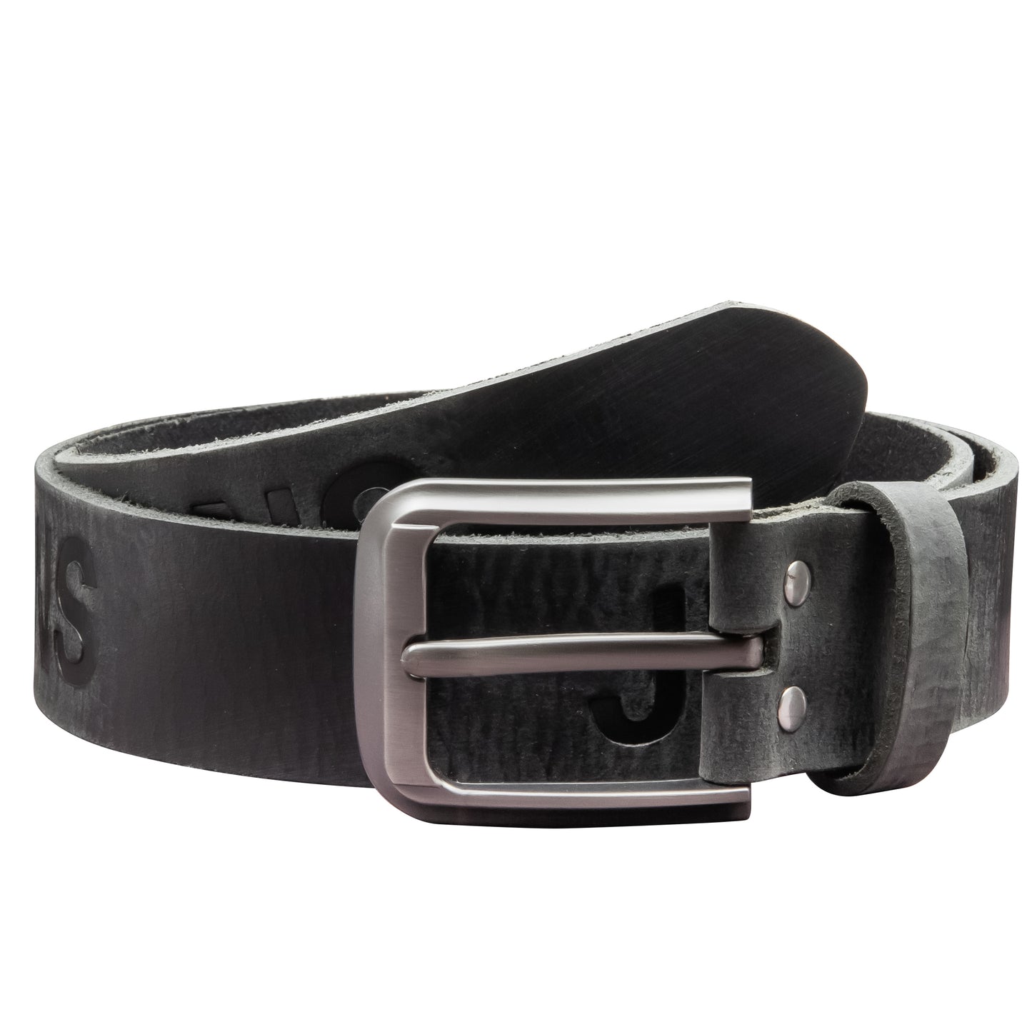 40 mm Gürtel Aufruck Leder Modell EH55-AD-Schwarz