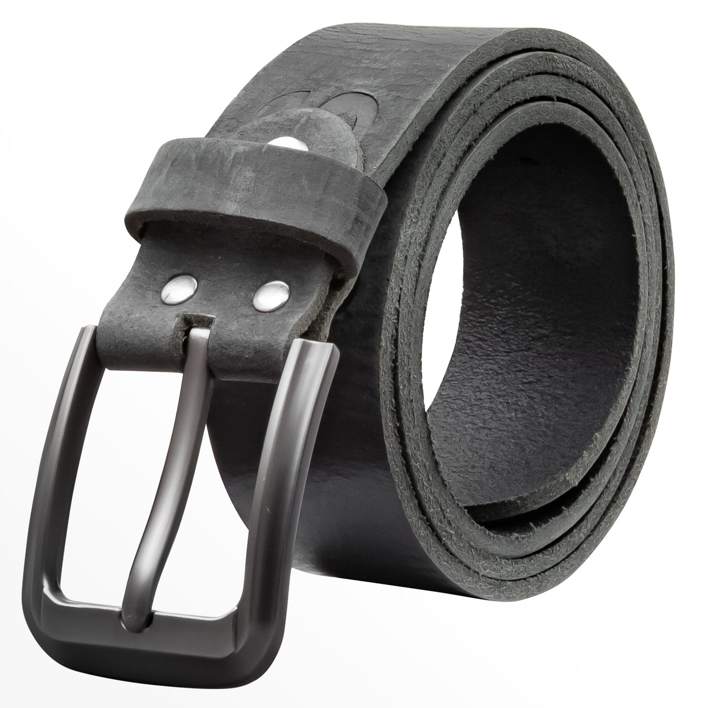 40 mm Gürtel Aufruck Leder Modell EH55-AD-Schwarz