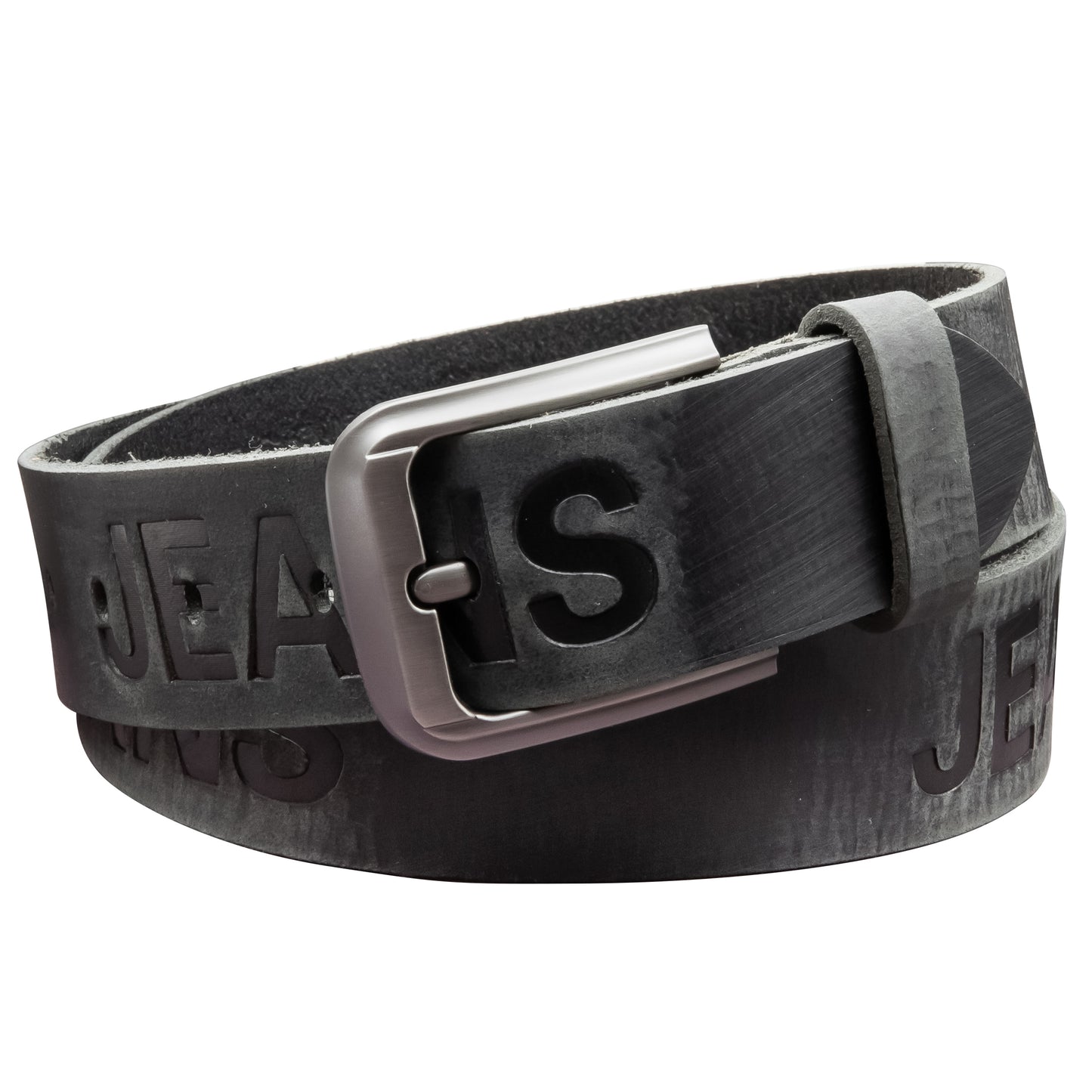 40 mm Gürtel Aufruck Leder Modell EH55-AD-Schwarz