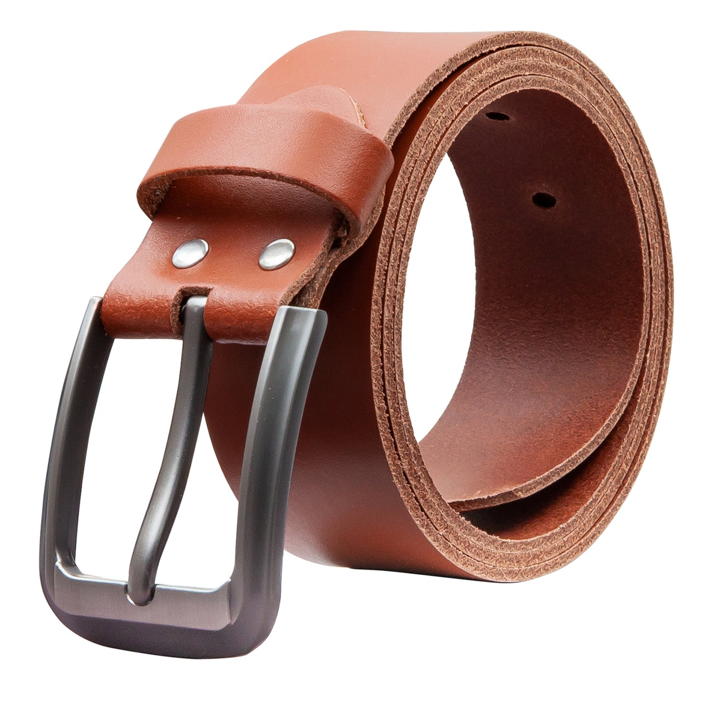 40 mm Gürtel Spaltleder Modell EH55-SL-Cognac