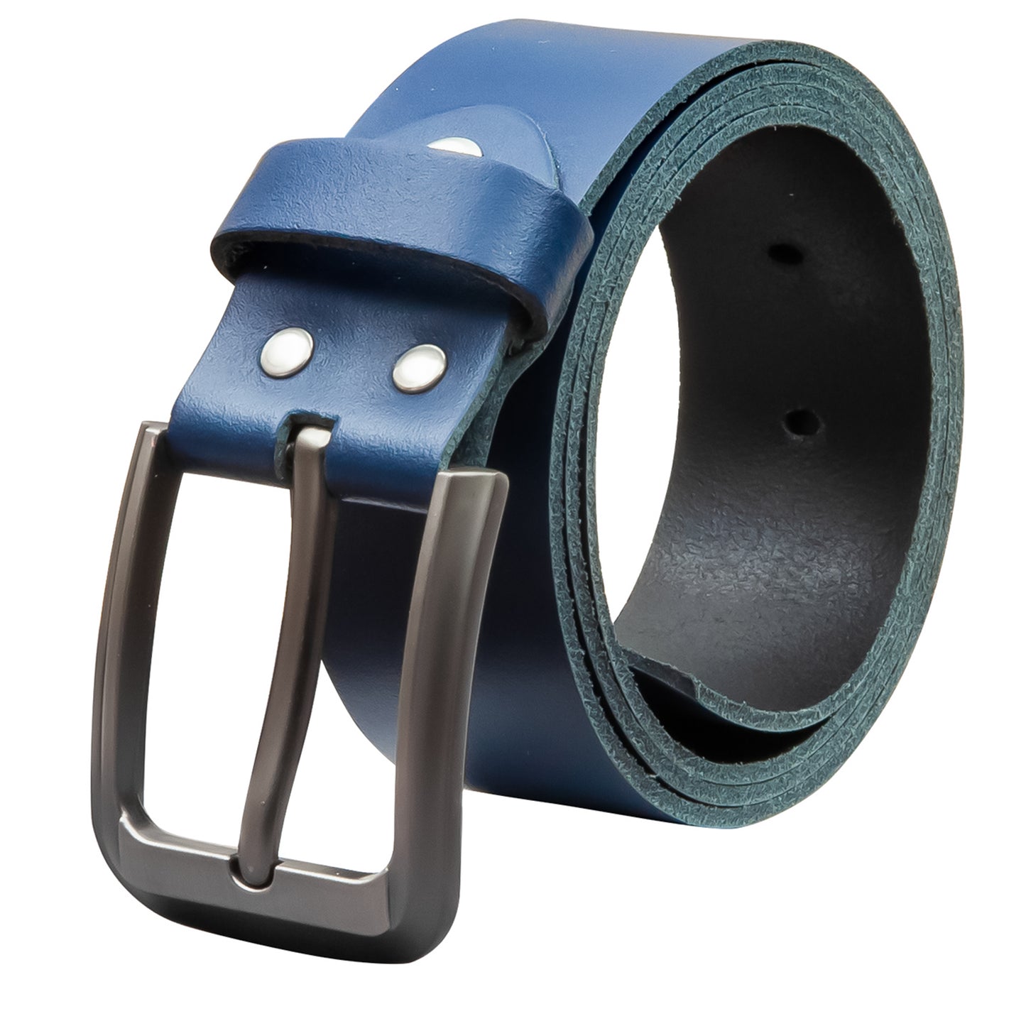 40 mm Gürtel Spaltleder Modell EH55-SL-Dunkelblau