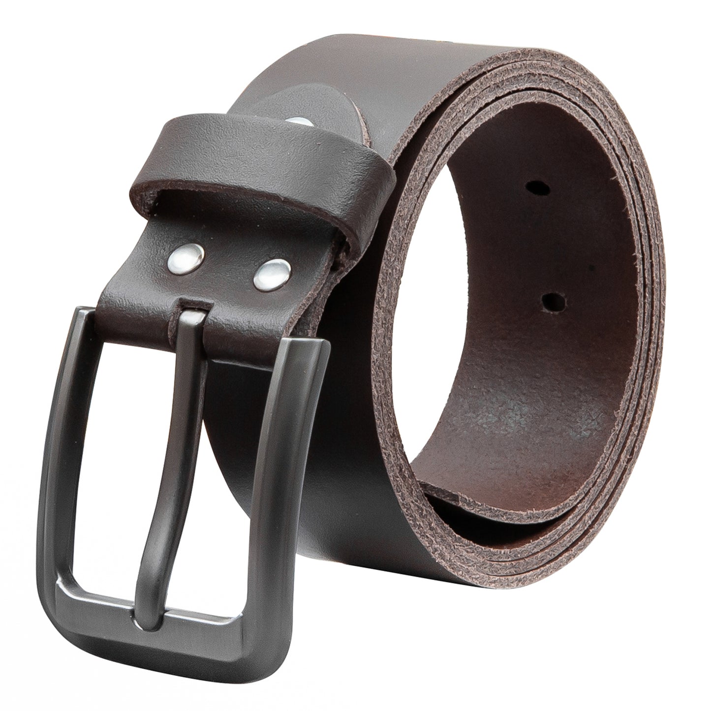 40 mm Gürtel Spaltleder Modell EH55-SL-Dunkelbraun