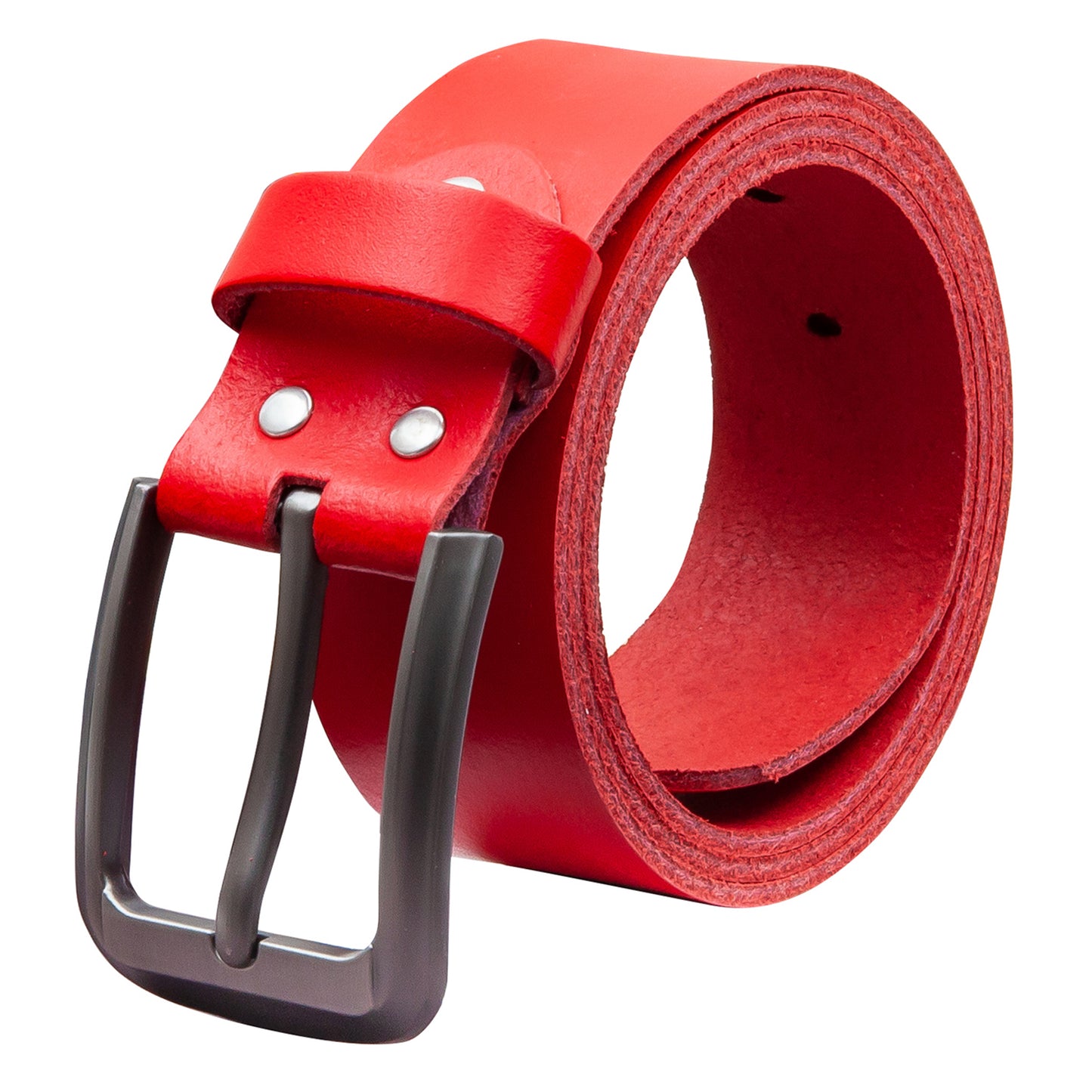 40 mm Gürtel Spaltleder Modell EH55-SL-Rot