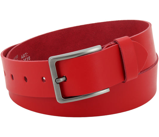 40 mm Gürtel Spaltleder Modell EH550-SL-Rot