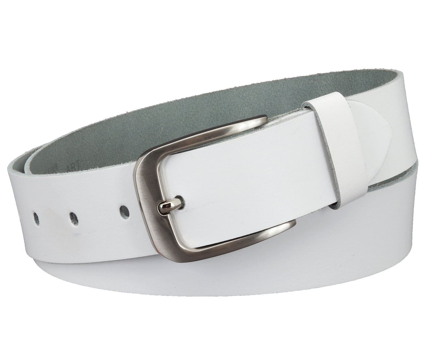 40 mm Gürtel Spaltleder Modell EH551-SL-Weiss