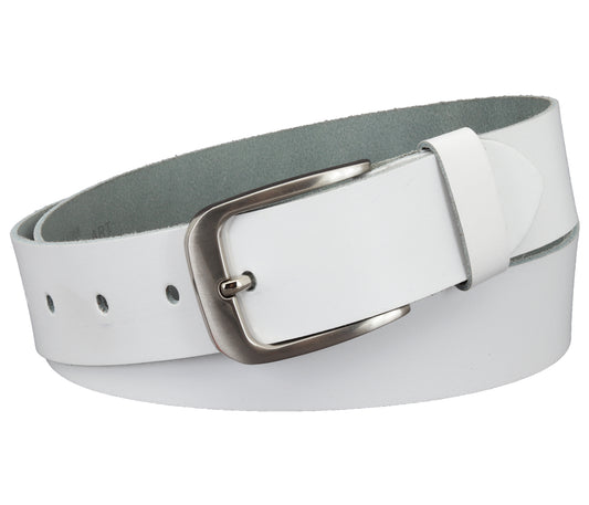 40 mm Gürtel Spaltleder Modell EH551-SL-Weiss