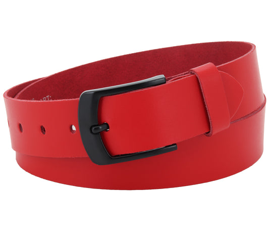 40 mm Gürtel Spaltleder Modell EH558-SL-Rot