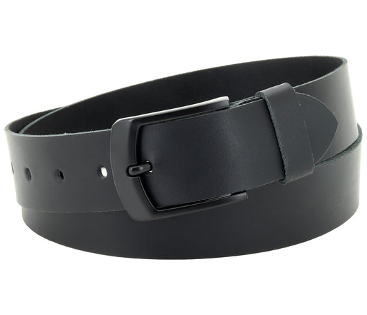 40 mm Gürtel Spaltleder Modell EH558-SL-Schwarz