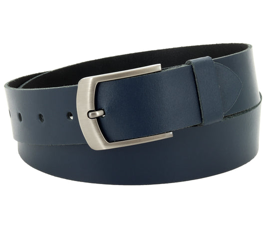 40 mm Gürtel Spaltleder Modell EH559-SL-Dunkelblau