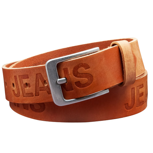 40 mm Gürtel Aufruck Leder Modell EH56-AD-Cognac