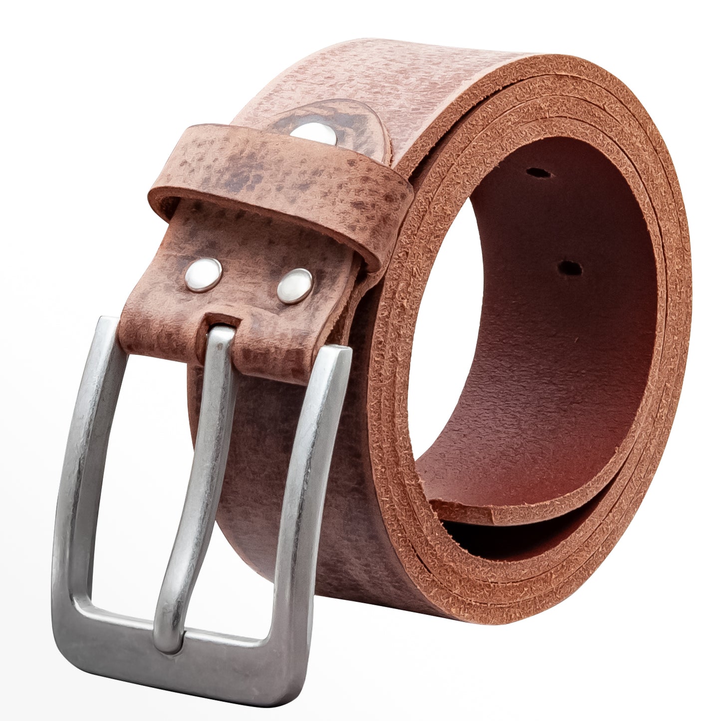 40 mm Gürtel Geschliffenes Leder Modell EH56-GE-Dunkelbraun
