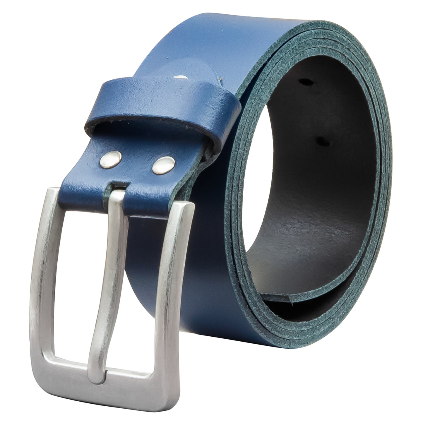 40 mm Gürtel Spaltleder Modell EH56-SL-Dunkelblau