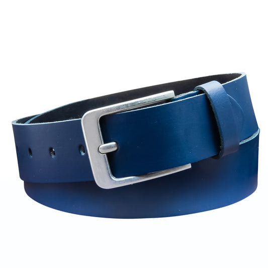40 mm Gürtel Spaltleder Modell EH56-SL-Dunkelblau