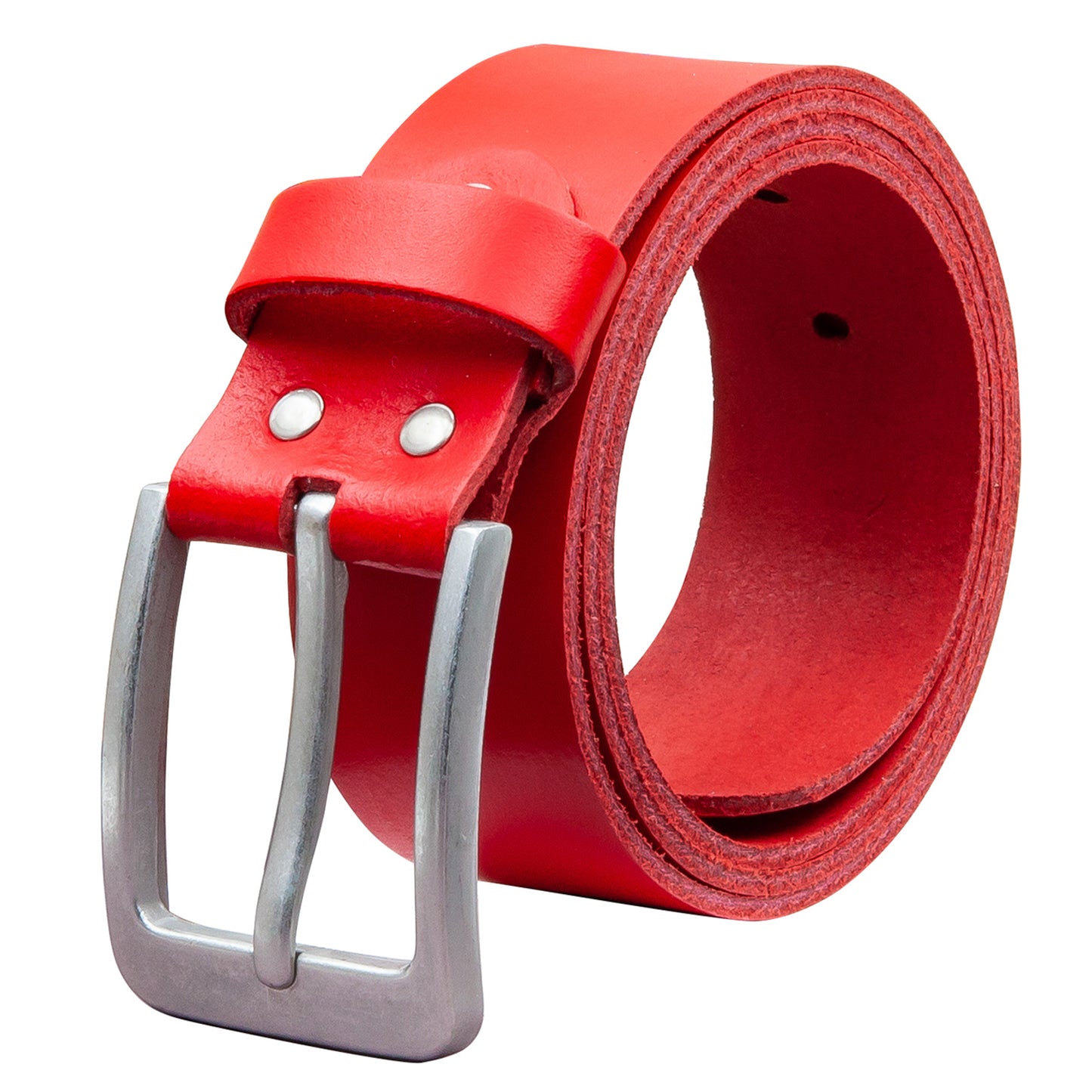 40 mm Gürtel Spaltleder Modell EH56-SL-Rot