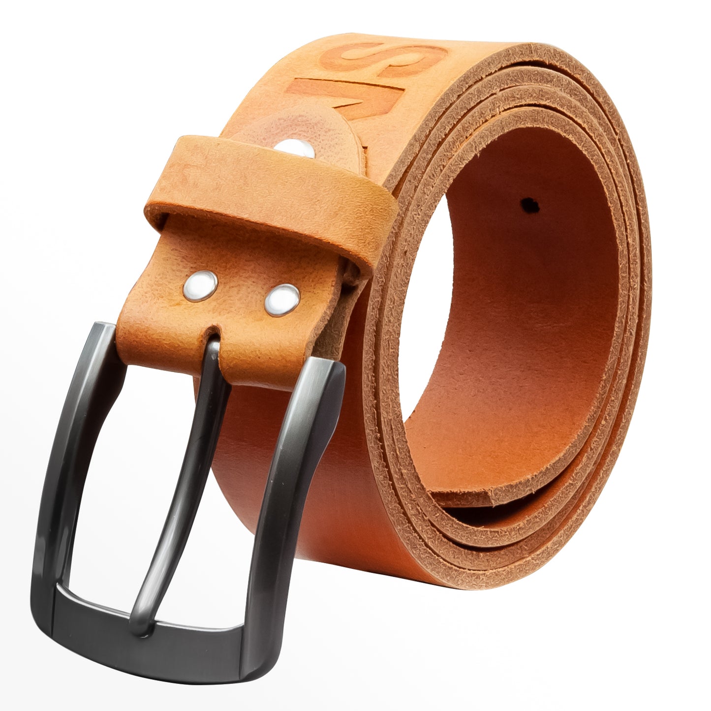 40 mm Gürtel Aufruck Leder Modell EH560-AD-Cognac