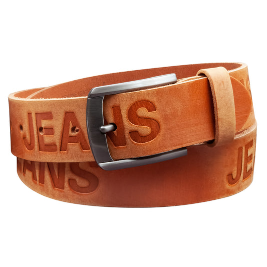 40 mm Gürtel Aufruck Leder Modell EH560-AD-Cognac