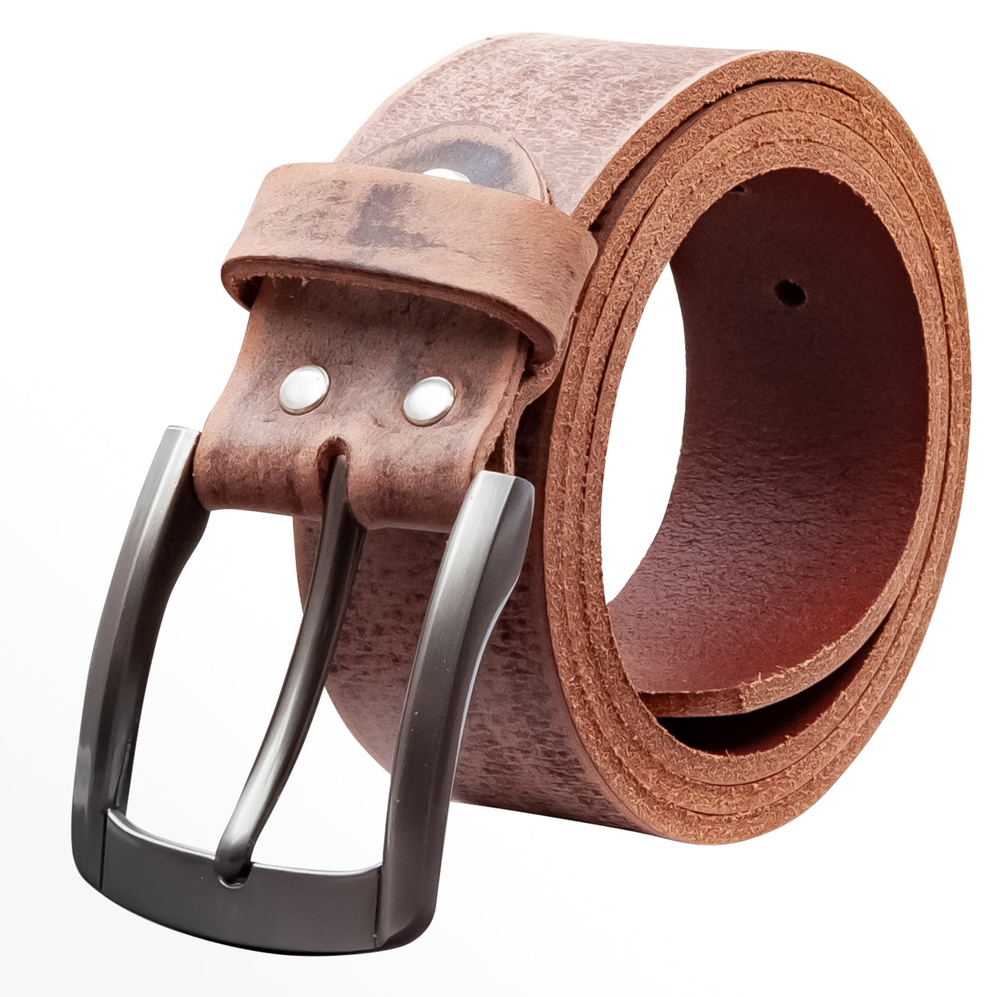 40 mm Gürtel Geschliffenes Leder Modell EH560-GE-Dunkelbraun
