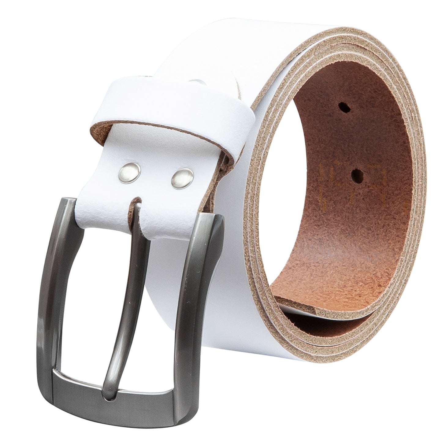 40 mm Gürtel Spaltleder Modell EH560-SL-Weiss
