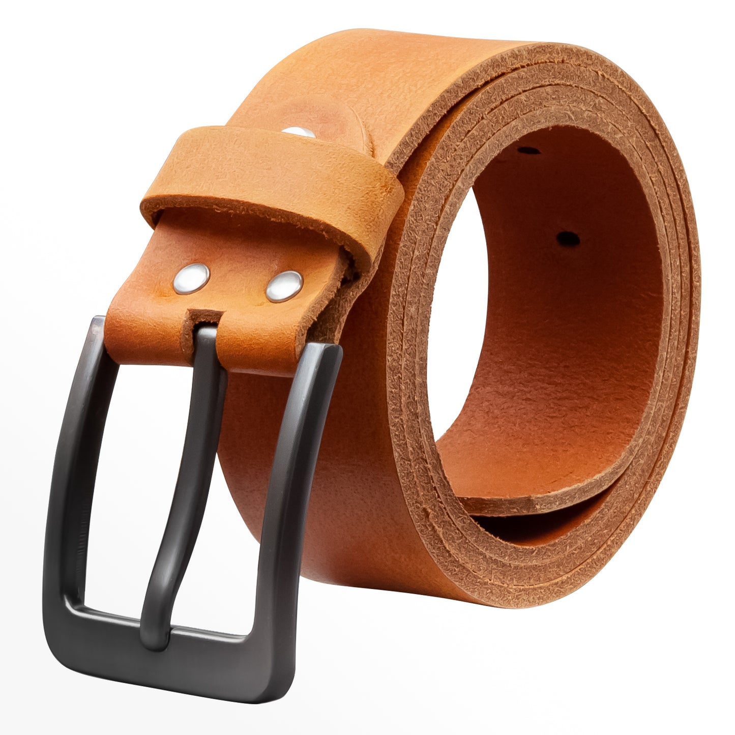 40 mm Gürtel Geschliffenes Leder Modell EH565-GE-Cognac