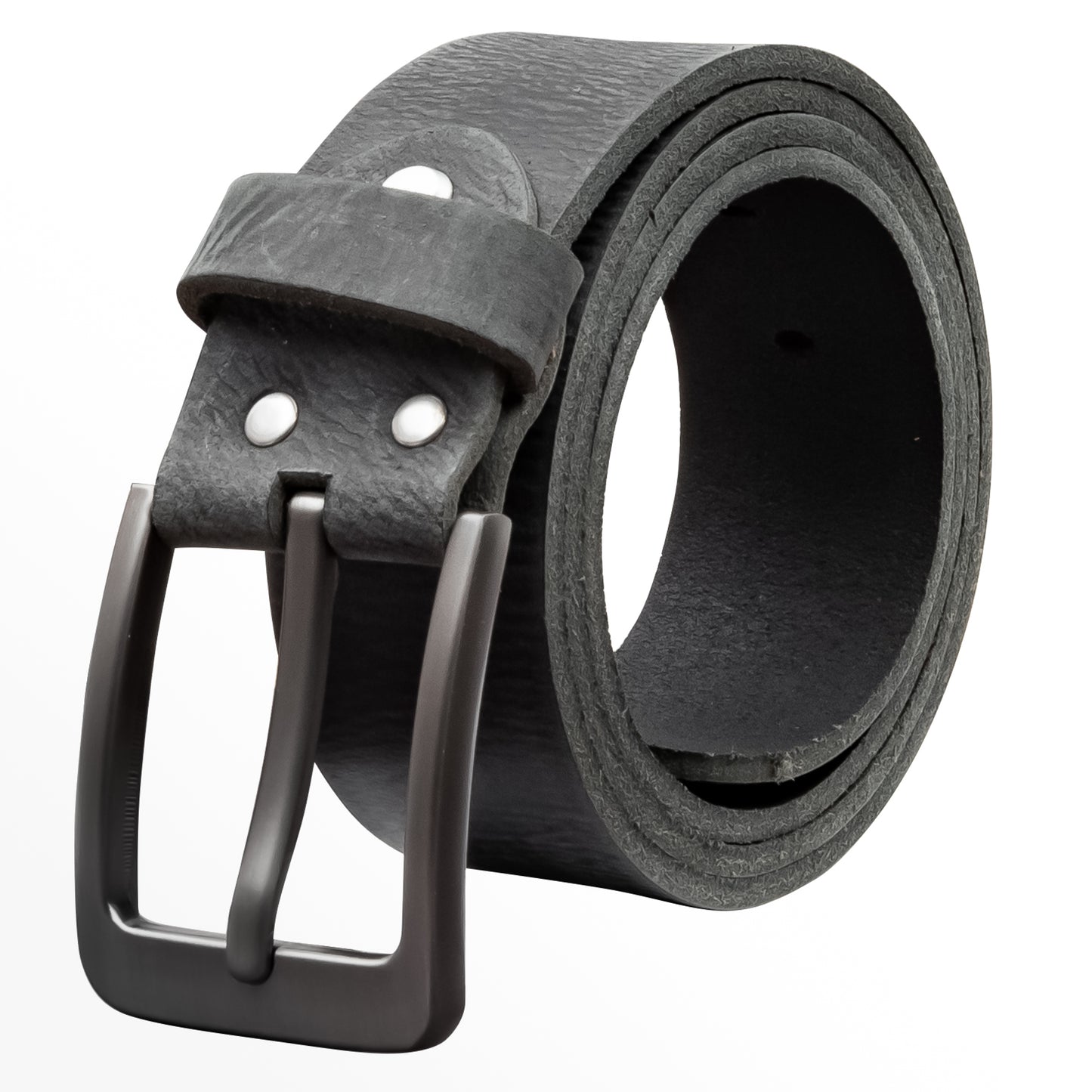 40 mm Gürtel Geschliffenes Leder Modell EH565-GE-Schwarz