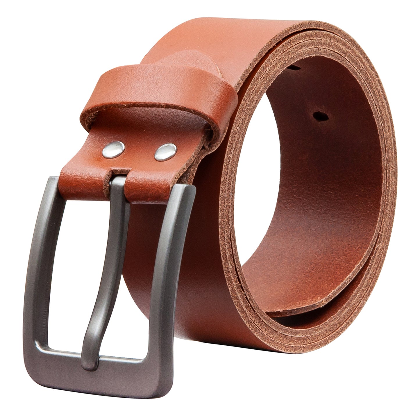 40 mm Gürtel Spaltleder Modell EH565-SL-Cognac