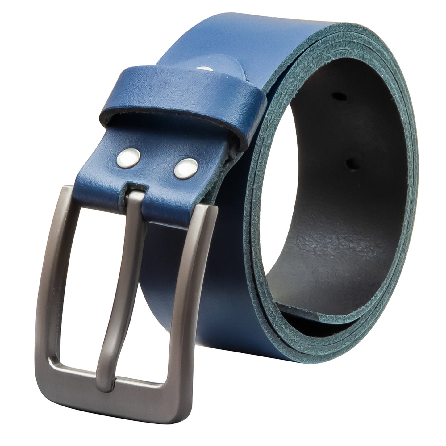 40 mm Gürtel Spaltleder Modell EH565-SL-Dunkelblau