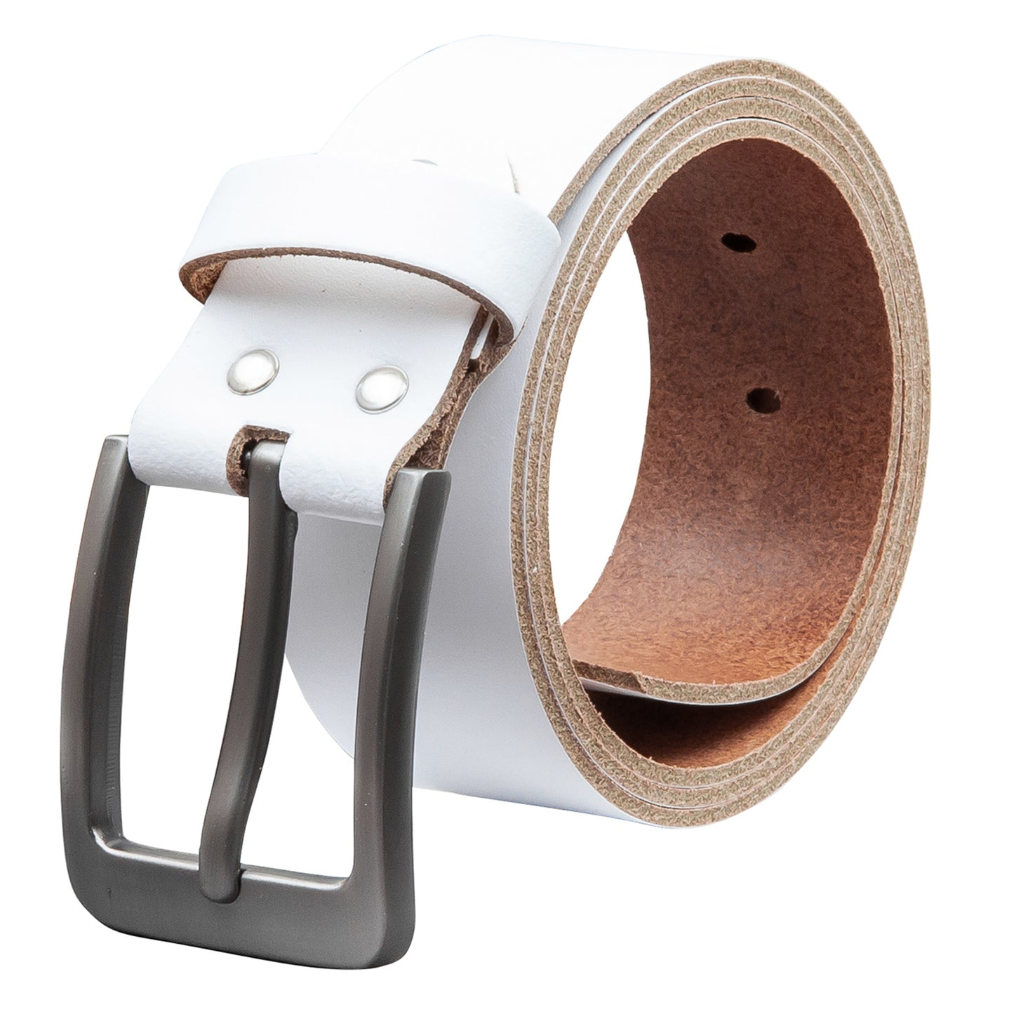 40 mm Gürtel Spaltleder Modell EH565-SL-Weiss