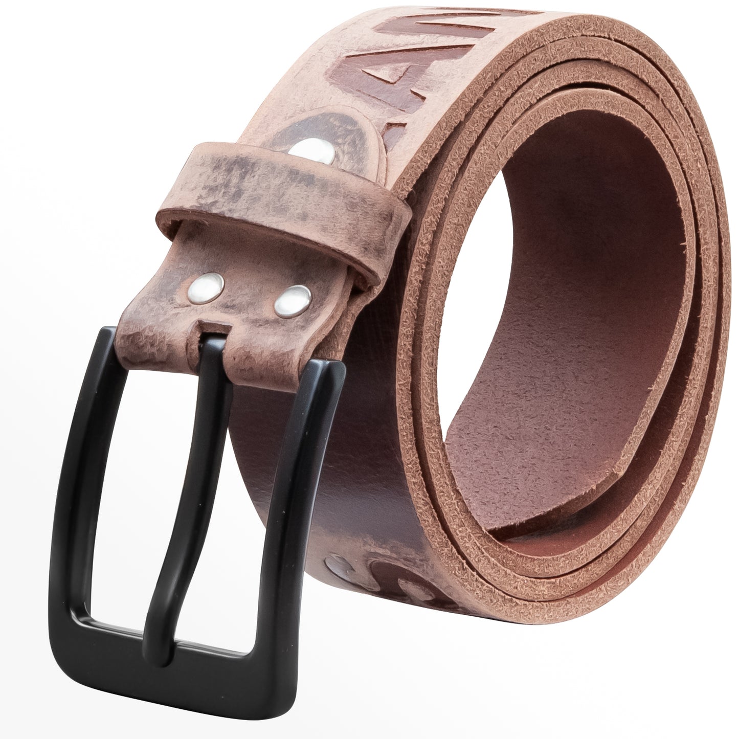 40 mm Gürtel Aufruck Leder Modell EH57-AD-Dunkelbraun