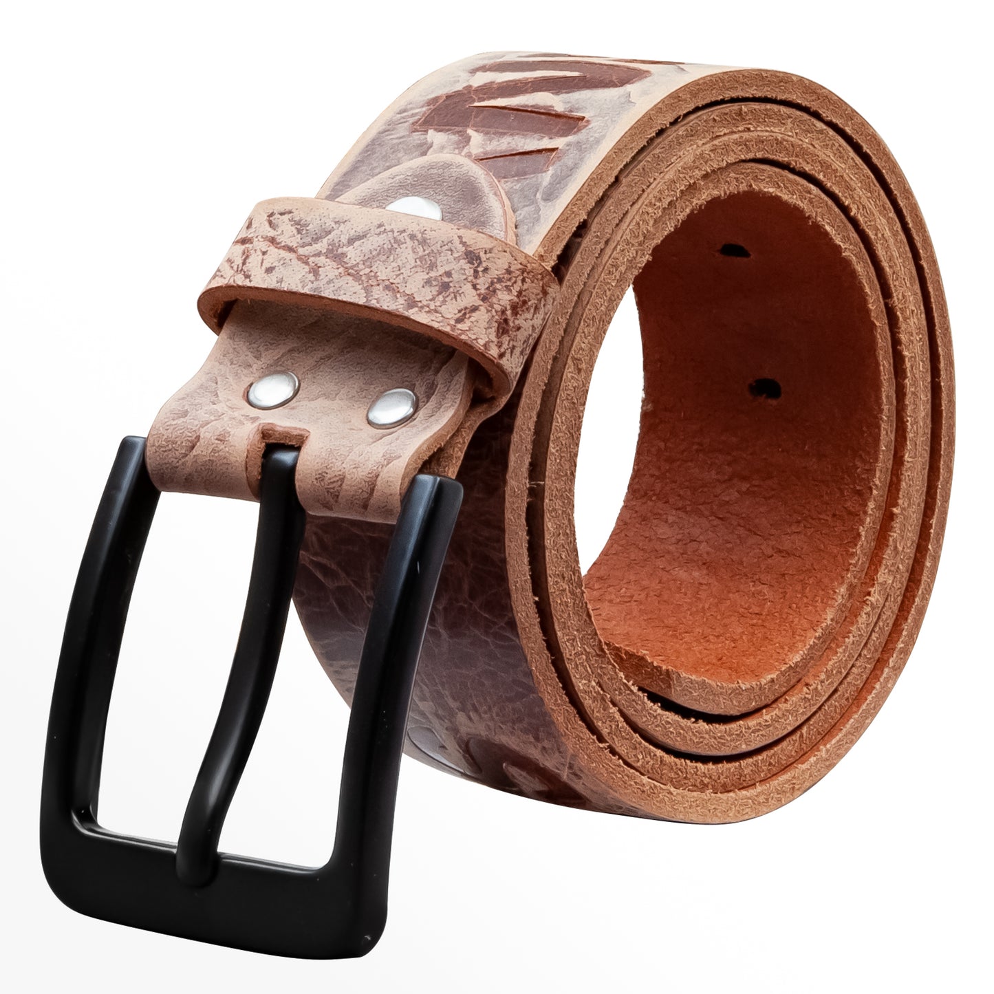 40 mm Gürtel Aufruck Leder Modell EH57-AD-Rustikal
