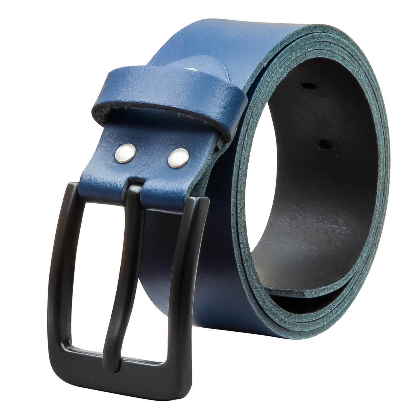40 mm Gürtel Spaltleder Modell EH57-SL-Dunkelblau