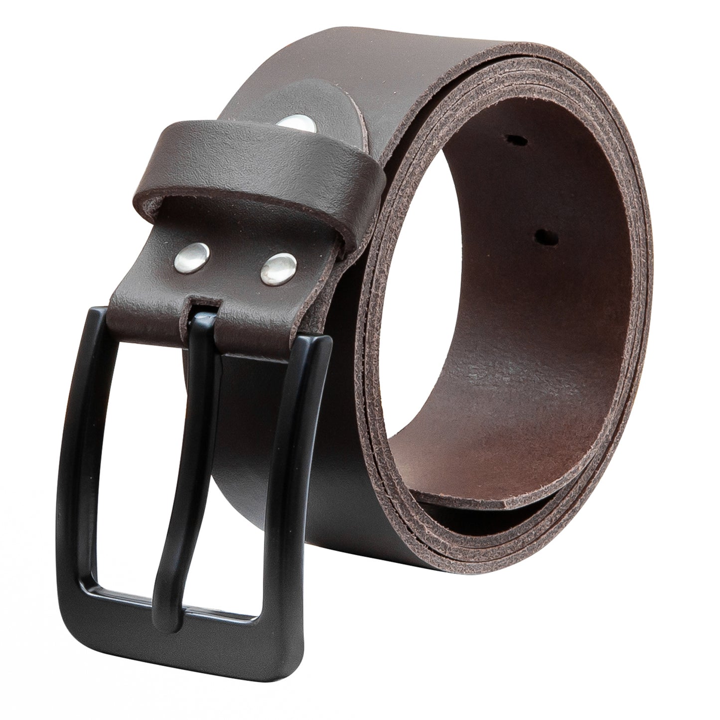 40 mm Gürtel Spaltleder Modell EH57-SL-Dunkelbraun