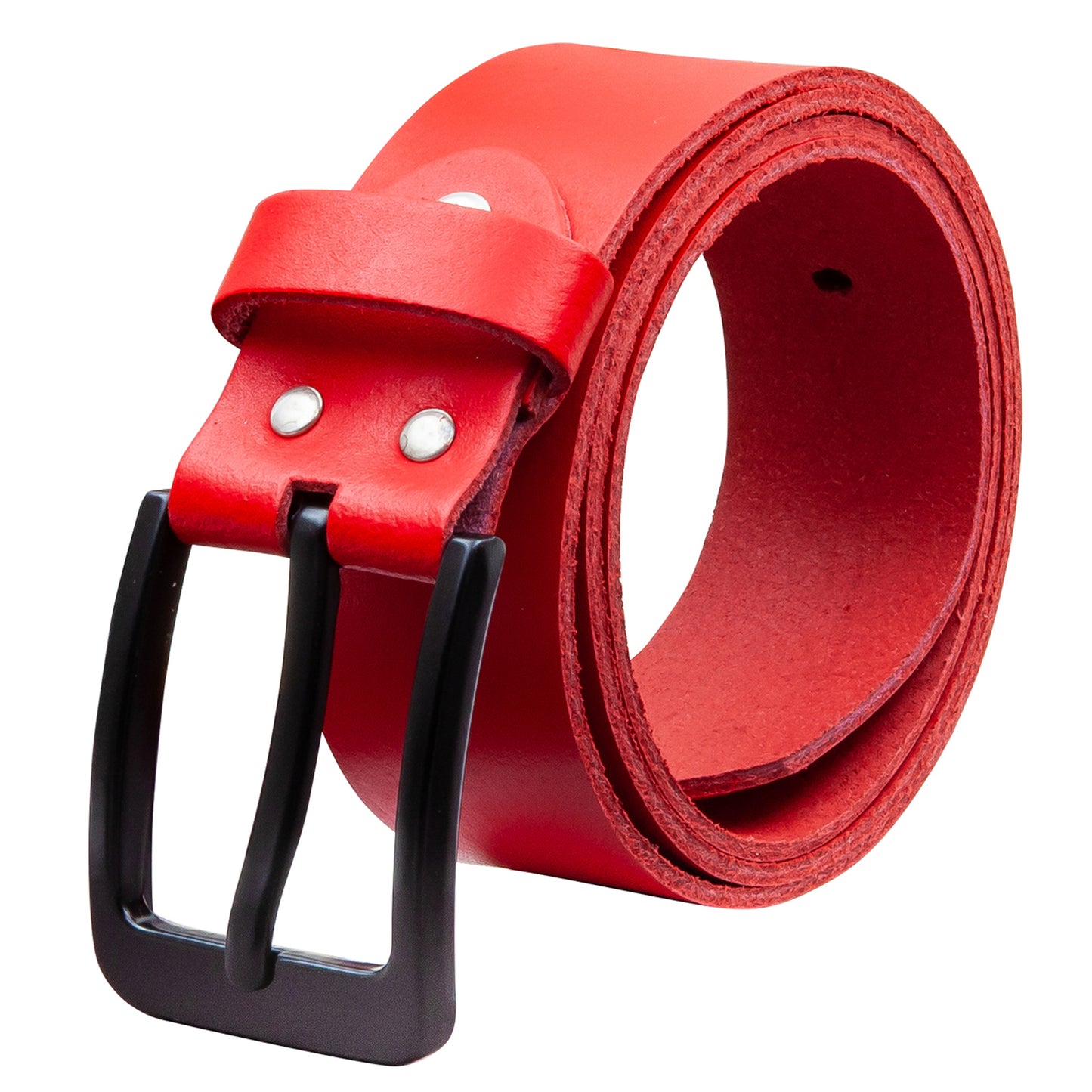 40 mm Gürtel Spaltleder Modell EH57-SL-Rot