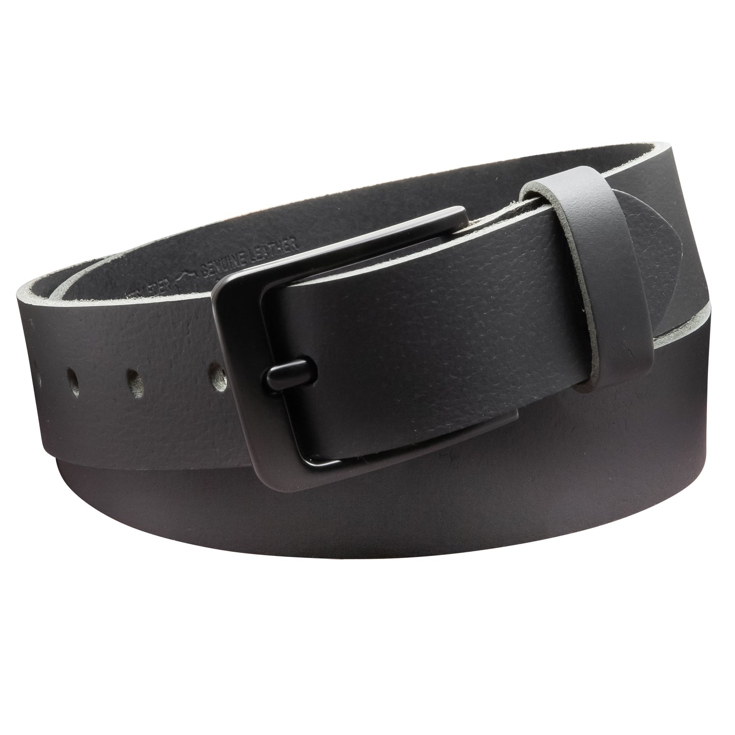 40 mm Gürtel Vollleder Modell EH57-VL-Schwarz