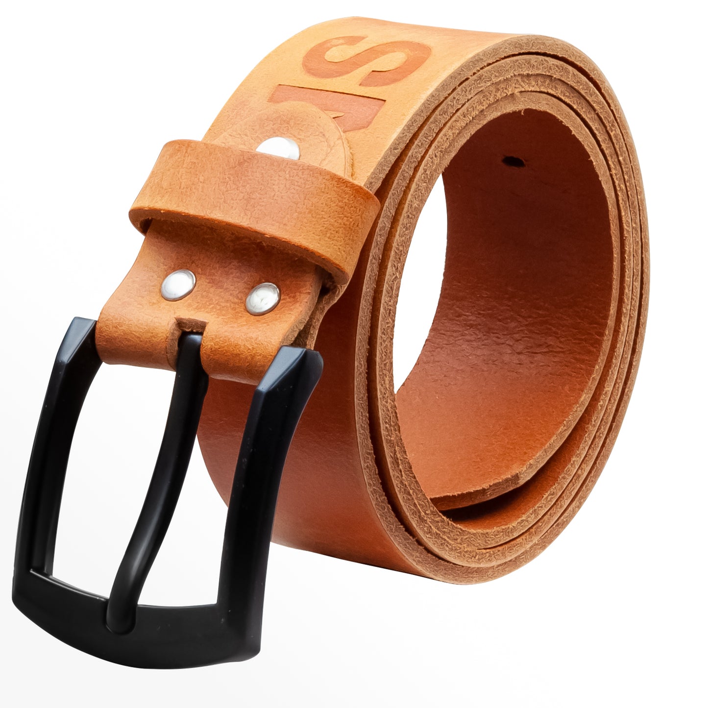 40 mm Gürtel Aufruck Leder Modell EH59-AD-Cognac