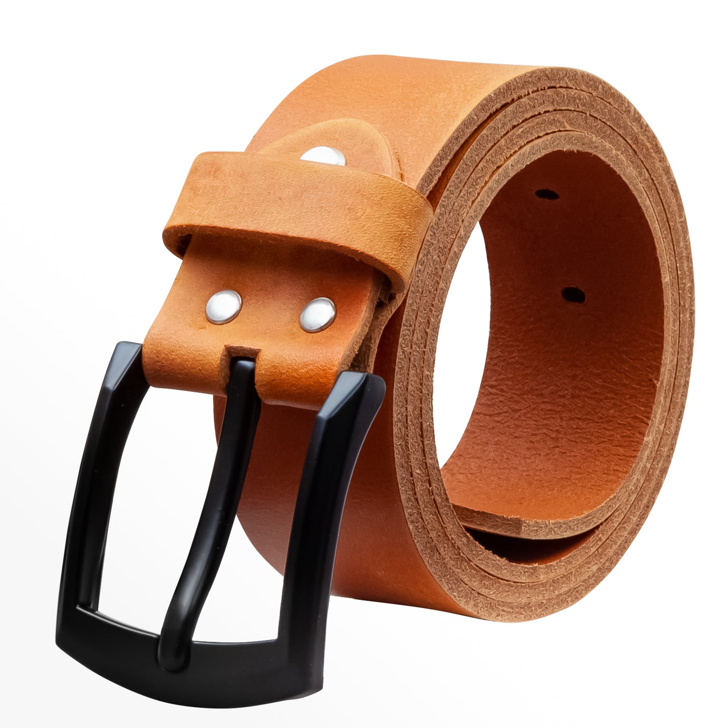 40 mm Gürtel Geschliffenes Leder Modell EH59-GE-Cognac