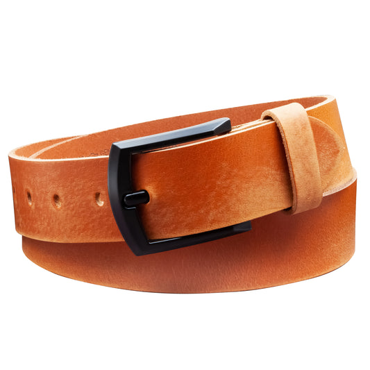 40 mm Gürtel Geschliffenes Leder Modell EH59-GE-Cognac
