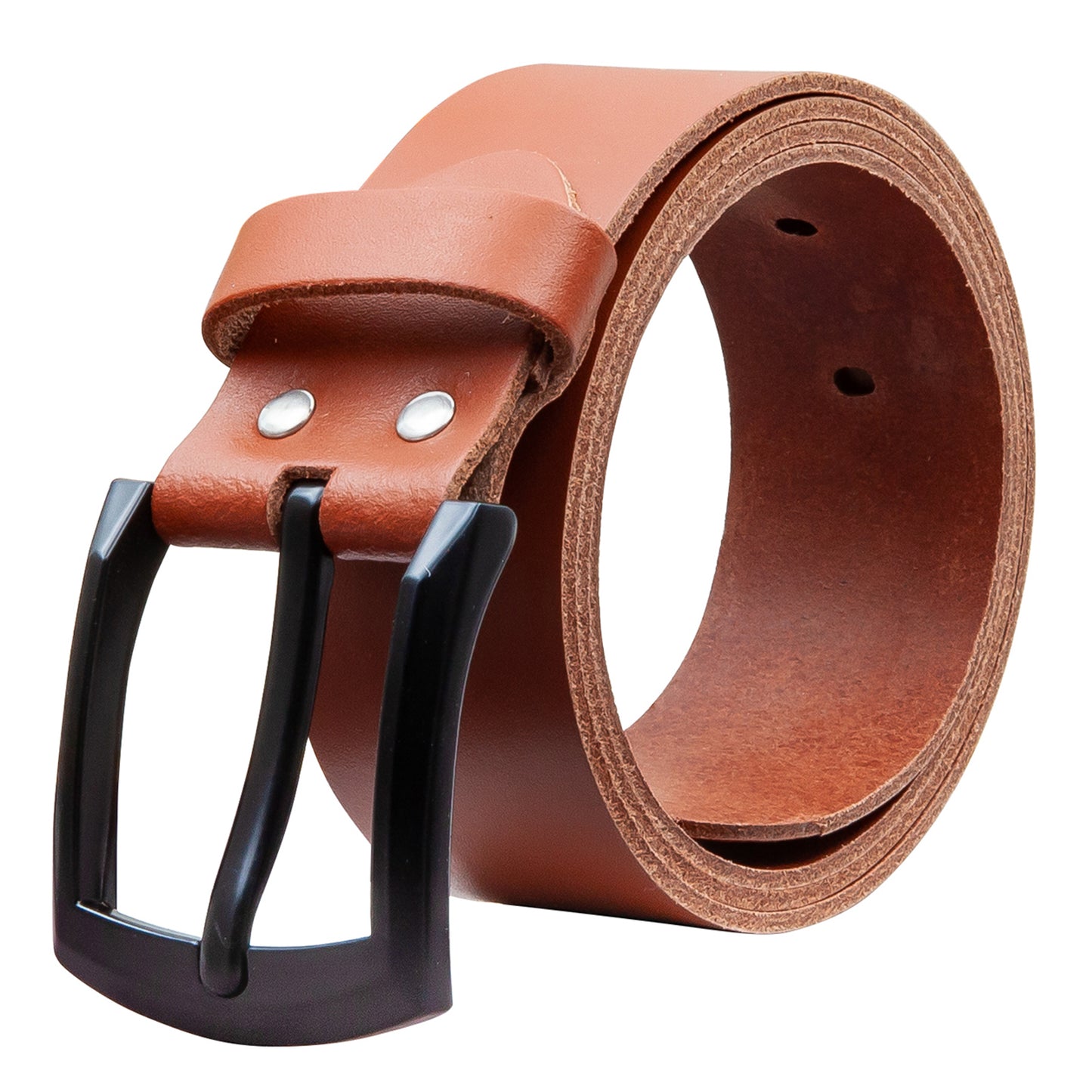 40 mm Gürtel Spaltleder Modell EH59-SL-Cognac