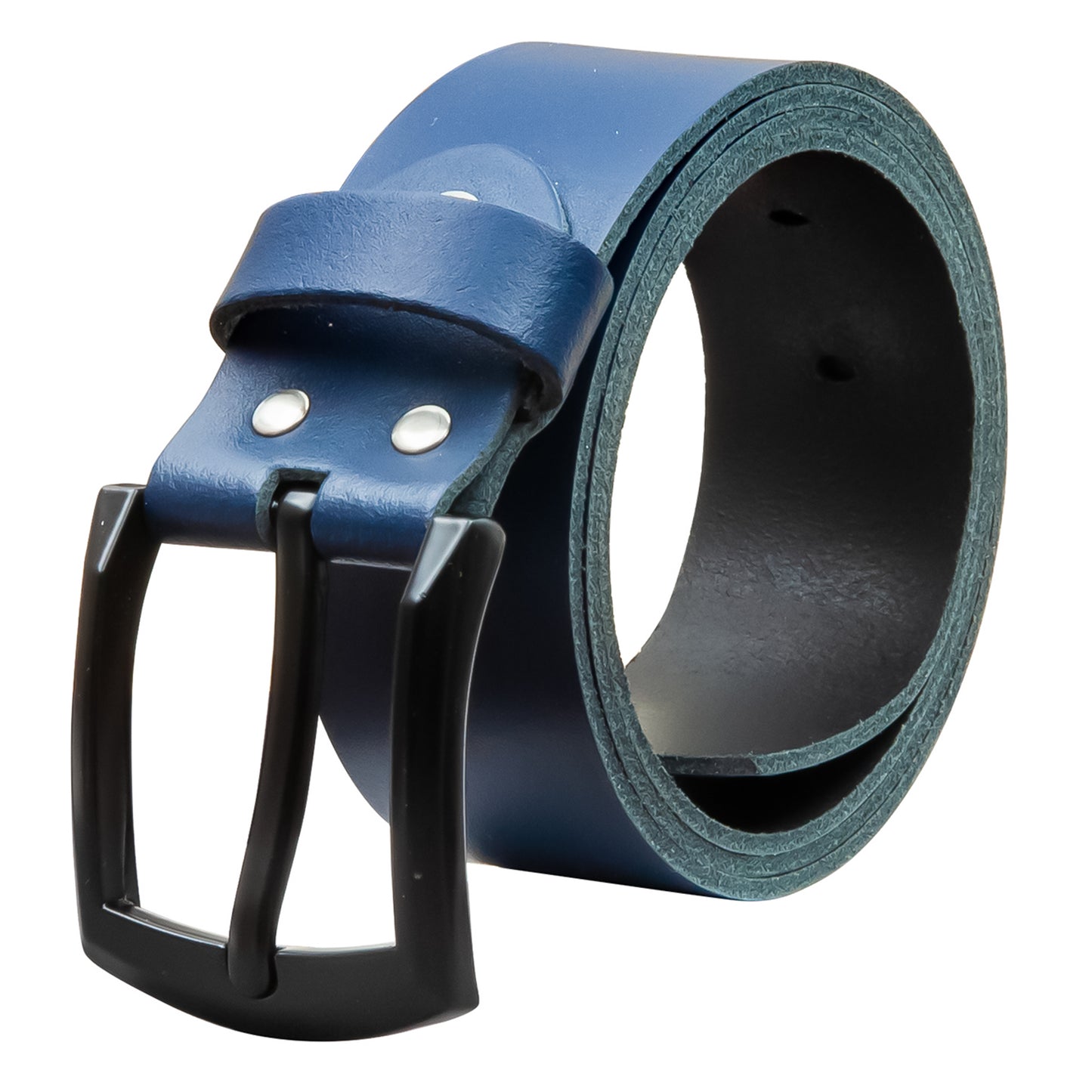 40 mm Gürtel Spaltleder Modell EH59-SL-Dunkelblau
