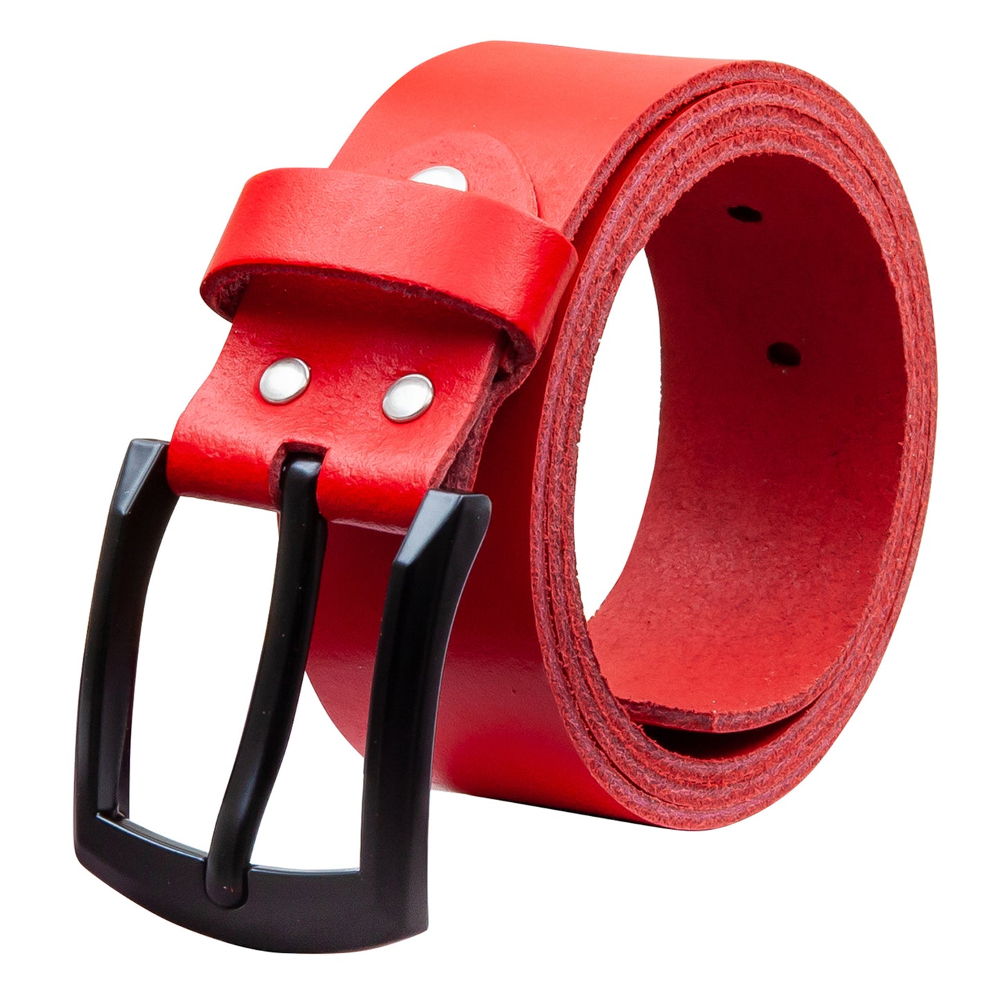 40 mm Gürtel Spaltleder Modell EH59-SL-Rot