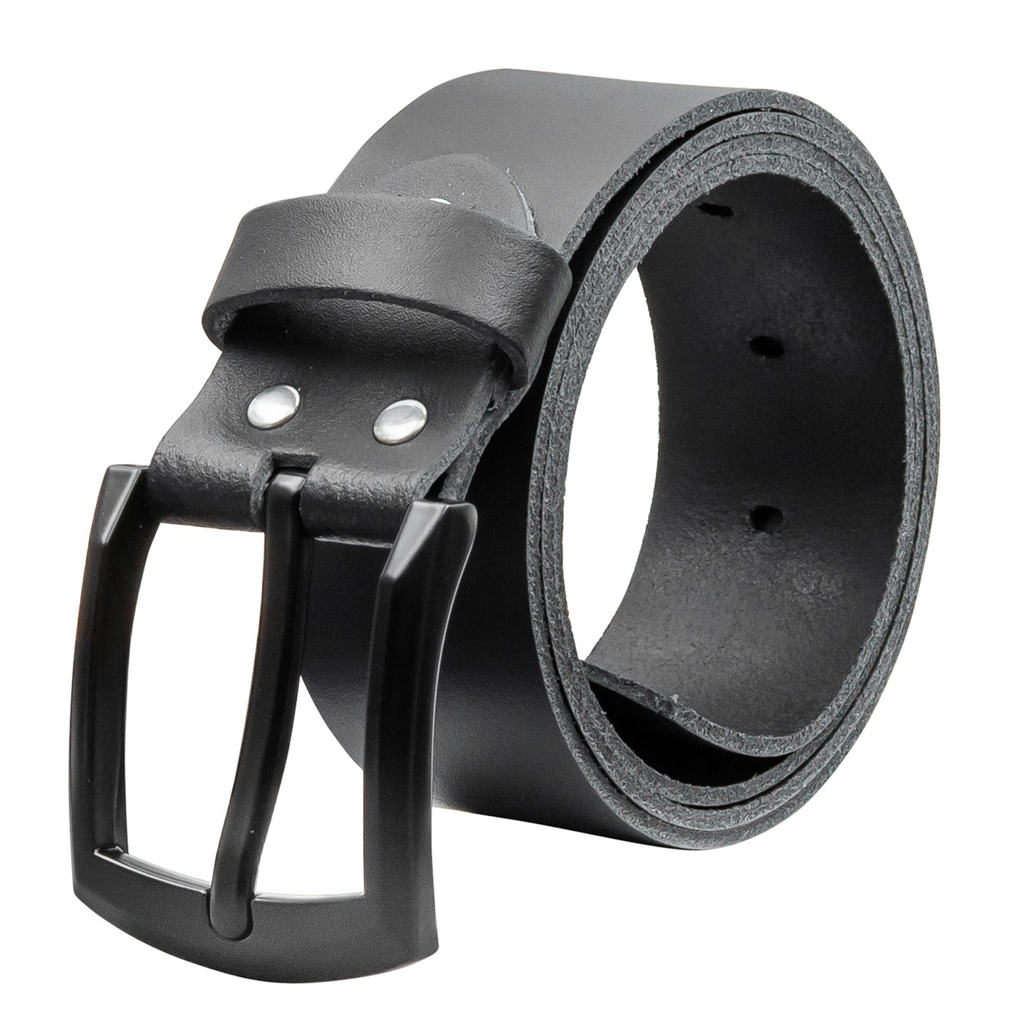 40 mm Gürtel Spaltleder Modell EH59-SL-Schwarz