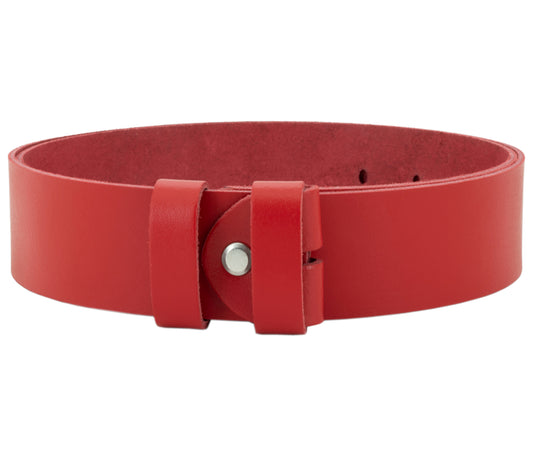 40 mm Gürtel Spaltleder Modell EH102-SL-Rot