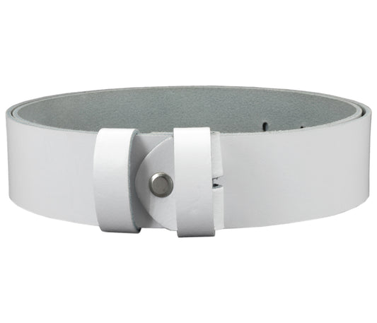 40 mm Gürtel Spaltleder Modell EH102-SL-Weiss